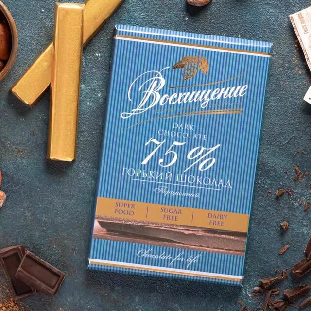 Praise for sucrose-free 100% black chocolate imported from Russia