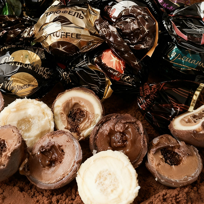 俄罗斯进口涅夫斯基黑美人巧克力奶油夹心糖果礼盒新年春节礼物,淘宝优惠券,粉丝福利购,淘宝优惠卷