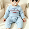 Home clothes double-sided German velvet autumn clothes long underwear set children's baby high-waist belly pants baby pajamas set