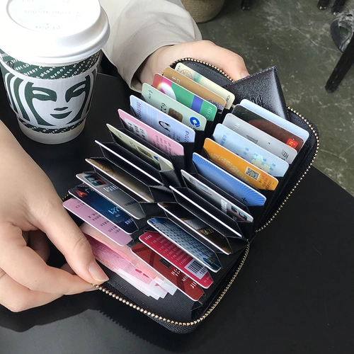 Вместительный и большой картхолдер, маленькая изысканная антимагнитная брендовая сумка через плечо, коллекция 2023, популярно в интернете