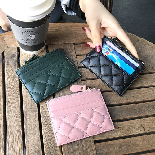 Маленький картхолдер, маленькая ультратонкая сумка через плечо, изысканный антимагнитный брендовый кошелек, из натуральной кожи, популярно в интернете