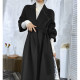 Double-sided woolen woolen coat waisted belted woolen coat