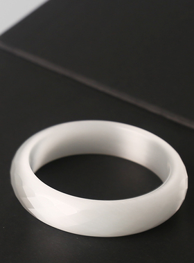 易晶堂简约女款白猫眼菱形