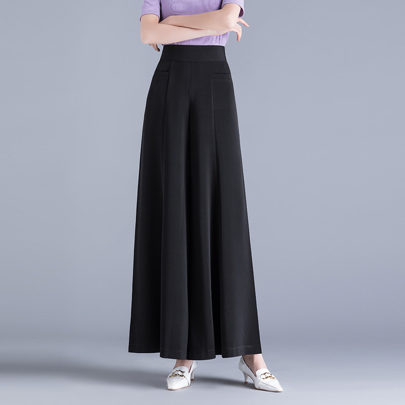 2023春季新款高腰垂感喇叭阔腿裤 伊蚨休闲裤