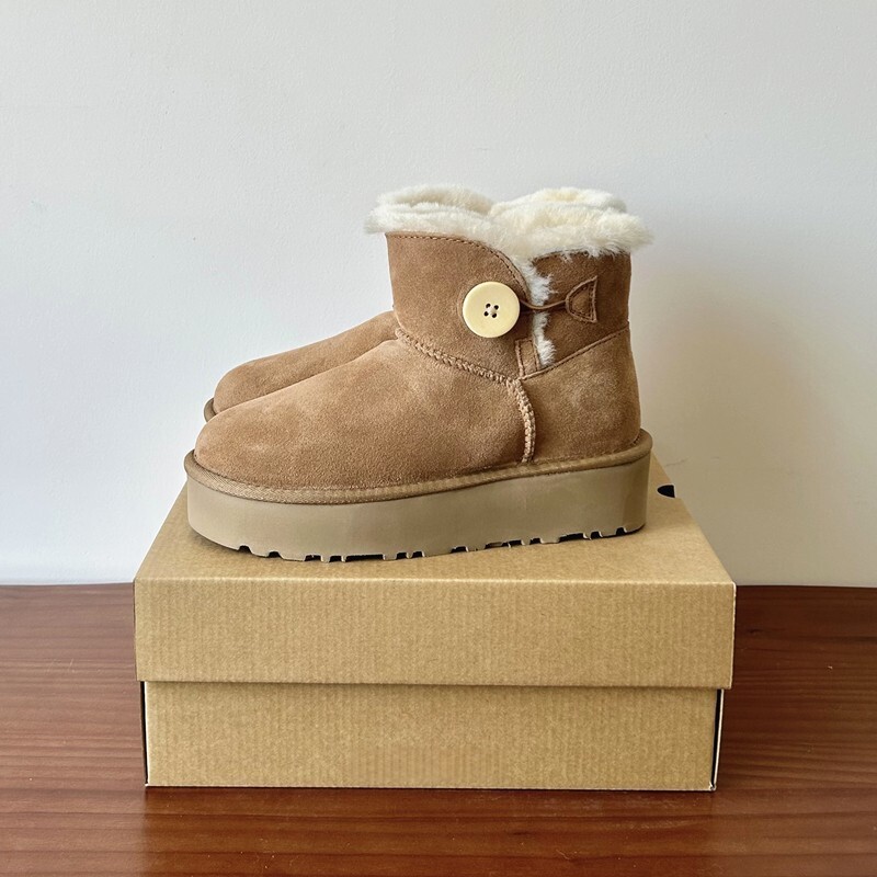 河南桑坡村羊皮毛一体真皮羊毛松糕厚底增高雪地靴女冬季短筒短靴,淘宝优惠券,粉丝福利购,淘宝优惠卷