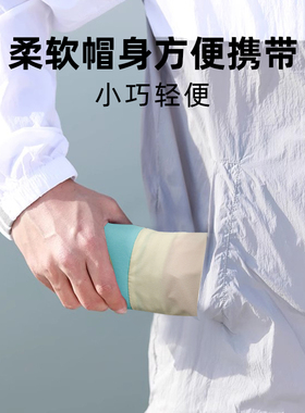 一款可以随意折叠的防泼水运动帽