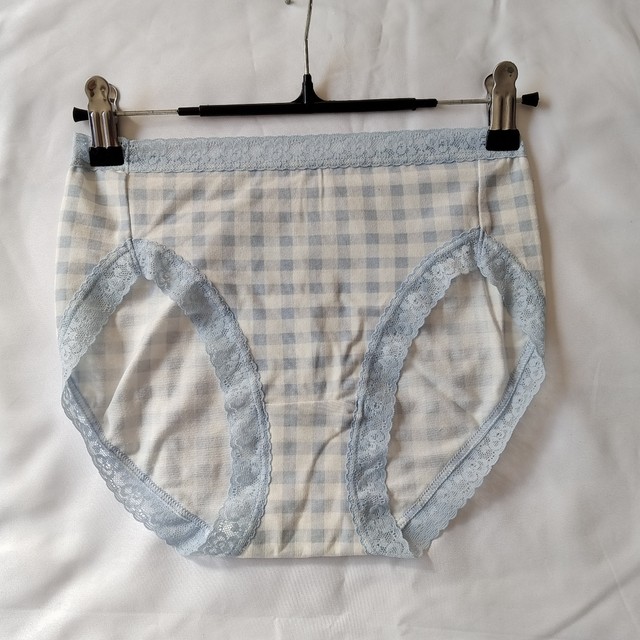 Foreign trade export women's underwear pure cotton underwear lace mid-low waist elastic female briefs girl student underwear