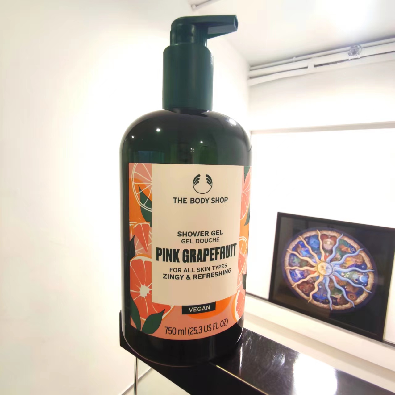 英国The Body Shop/Pink Grapefruit Shower Gel粉西柚沐浴露-图0