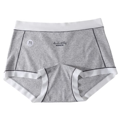 零染棉大码内裤女小平角胖mm200斤中高腰10A级纯棉加长抑菌档简约 - 图3