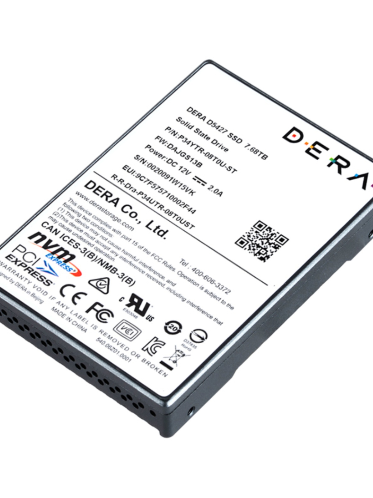 得瑞/DERA D5427 U.2/AIC接口企业级服务器固态硬盘SSD 2T-4T-8T-图1