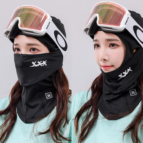 XXXsnow加绒防风滑雪头套包头护脸面罩V脸漏头发磁吸帽脖套不起雾 - 图3