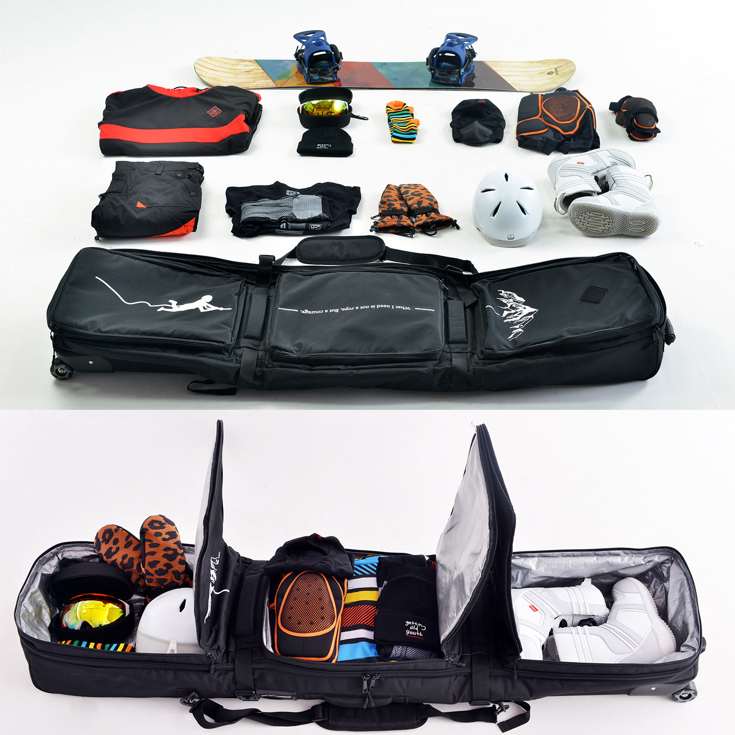 XXX滑雪板包带轮单板包滚轮双板包滑雪滚轮包双板雪板包可托运,淘宝优惠券,粉丝福利购,淘宝优惠卷