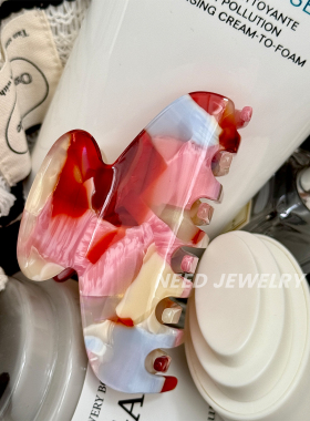 糖果色中号盘发鲨鱼夹