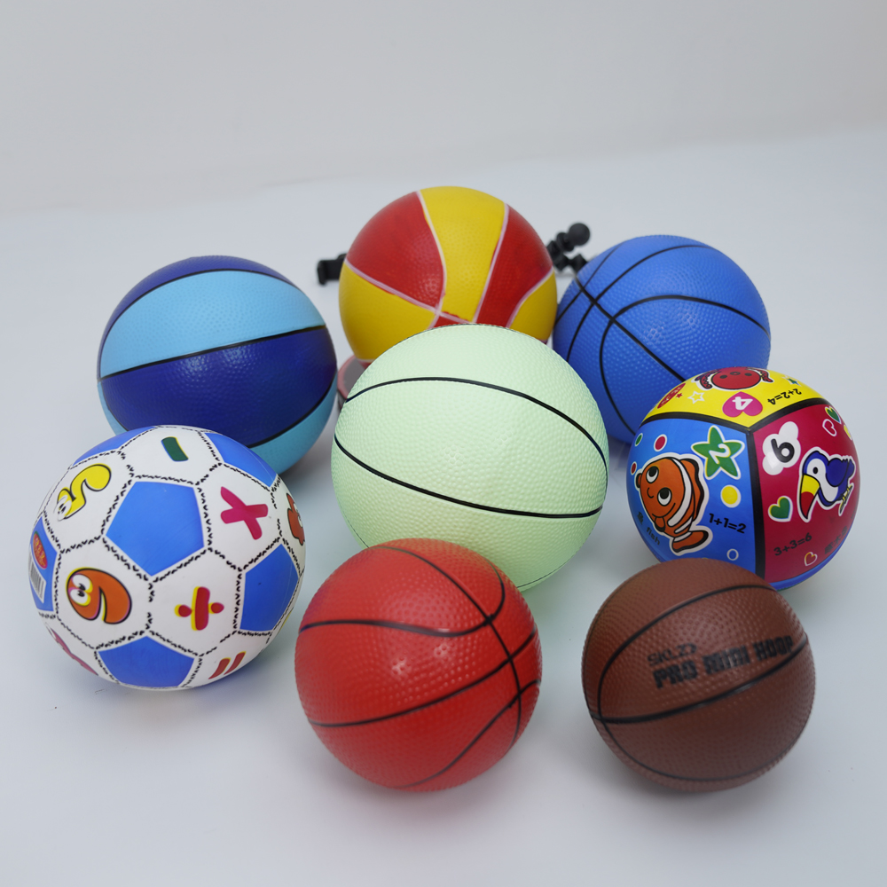 儿童小皮球感统训练足球幼儿打篮球宝宝球类运动小球玩具趴地推球 - 图2