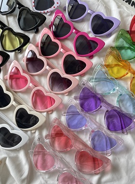 爱心太阳镜桃心网红明星同
