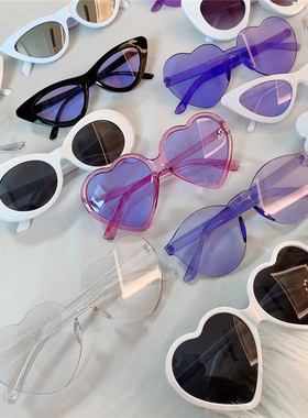 猫眼复古风蹦迪少女圆形太阳眼镜