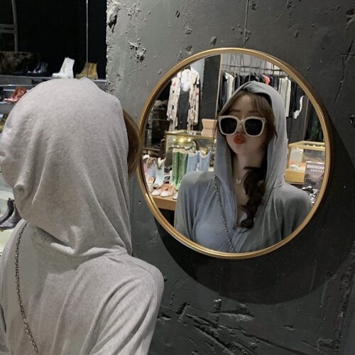 复古新款网红同款奶白色墨镜米色旅游方形大框情侣街拍太阳眼镜男 - 图2