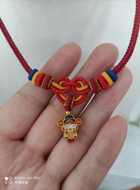 纯手工编绳精编高端宠物项圈项链长度可调节小滴溜可更换