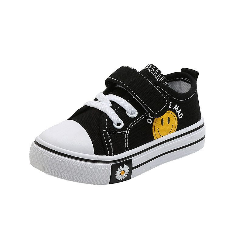 宝宝实心底春秋季儿童帆布鞋休闲女童鞋男童板鞋透气饼干鞋学步鞋