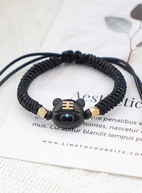 小众隐山老虎檀木七夕定情物手链