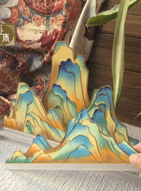 千里江山掐丝珐琅DIY材料包上唐