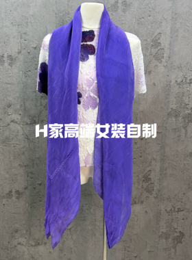 褶皱高端围巾 超大披肩