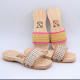 Yuanzhen new simple one-line couple home wooden slippers