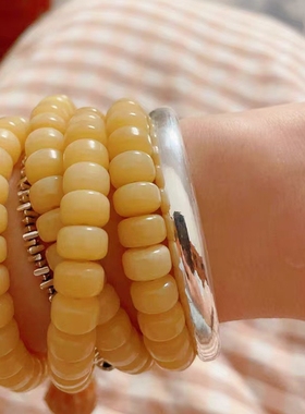 足银999南瓜头泥鳅背银手镯