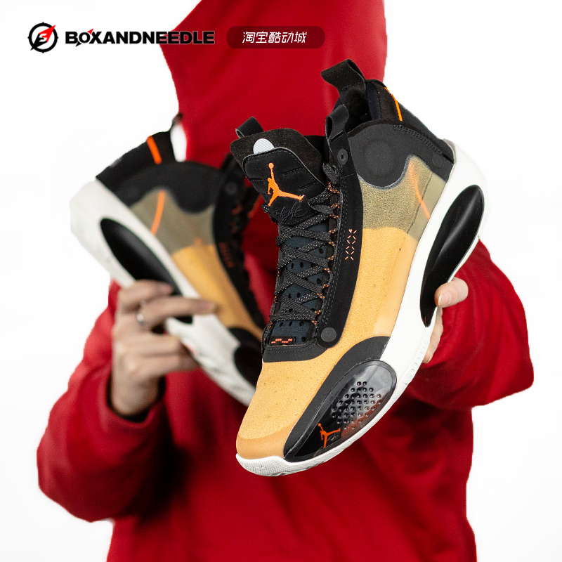 指南针 AIR JORDAN 34 AJ34 乔三十四 男子高帮篮球鞋CU3475-100 - 图0