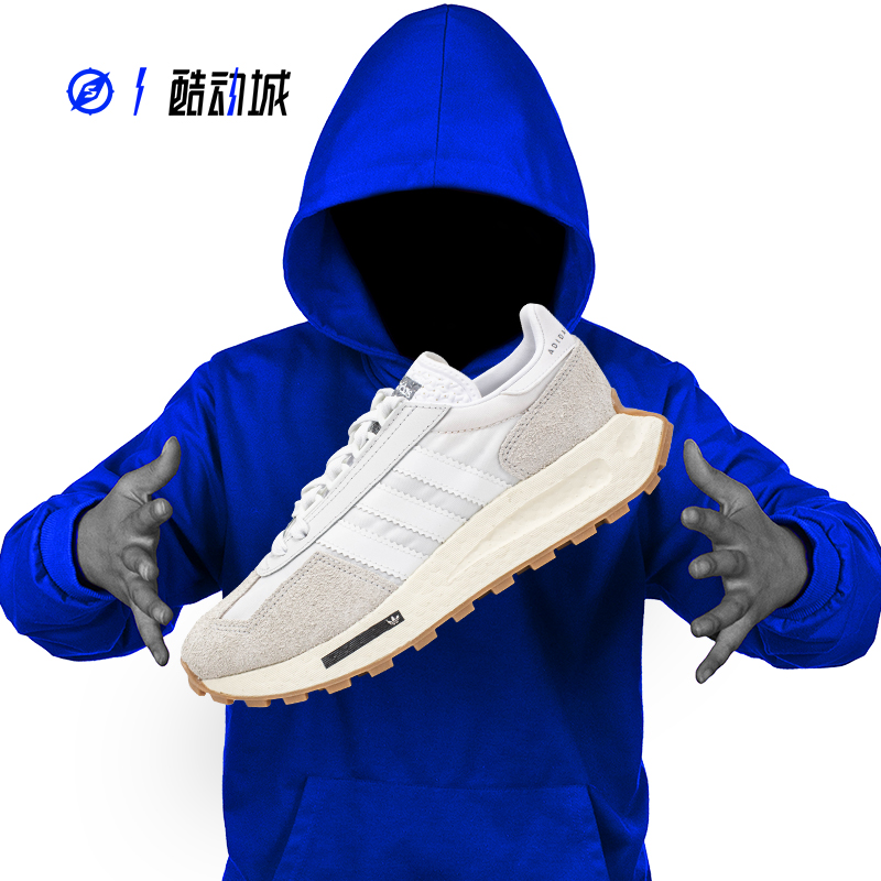 ADIDAS RETROPY E5 三叶草 男女减震低帮运动休闲跑步鞋 H03075 - 图0