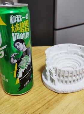 DIY水泥摆件古罗马斗兽场清水混凝土摆件鱼缸/书房/玄关摆件