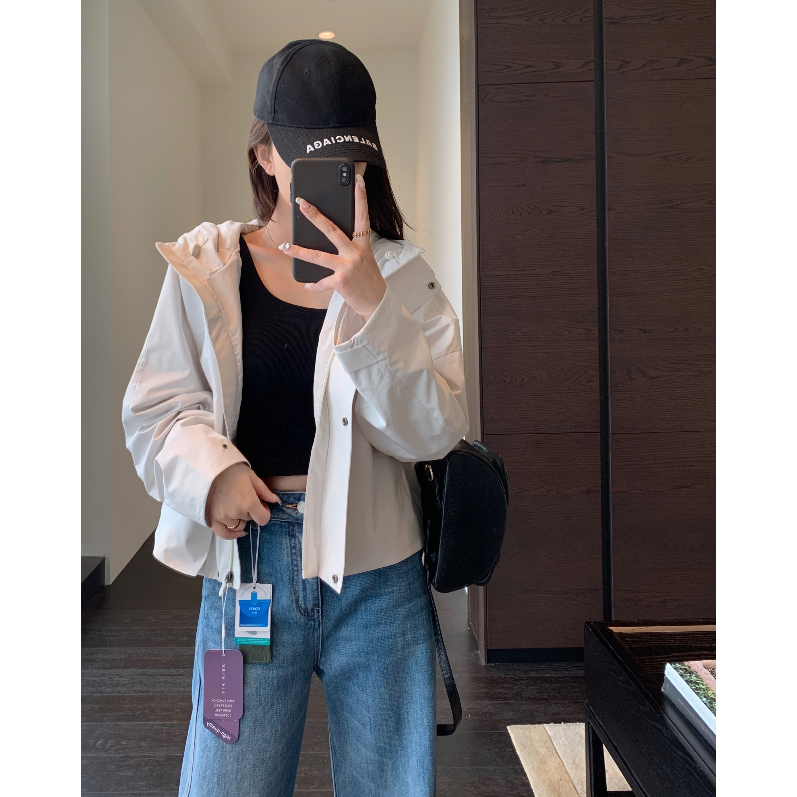 AMR UU◆柜上火爆款~1u家高品质减龄连帽外套运动休闲上衣女新款 - 图0