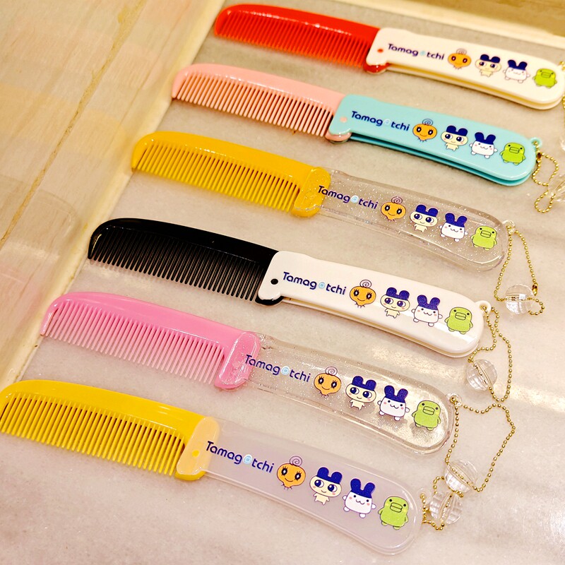 日本拓麻歌子tamagotchi电子宠物便携折叠梳子刘海梳挂件闪片随身,淘宝优惠券,粉丝福利购,淘宝优惠卷