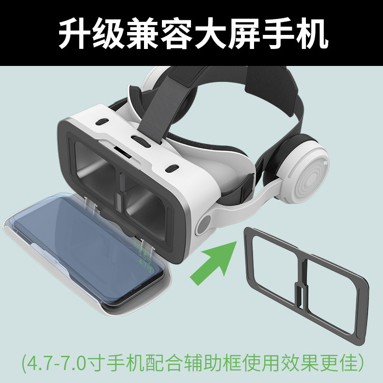 千幻魔镜VR眼镜G15E头盔式3D全景观影可以玩游戏智能手机专用盒子 - 图2