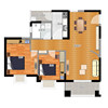 Graphic design, apartment renovation, house decoration plan, self-built house layout, structure size, space planning CAD drawing