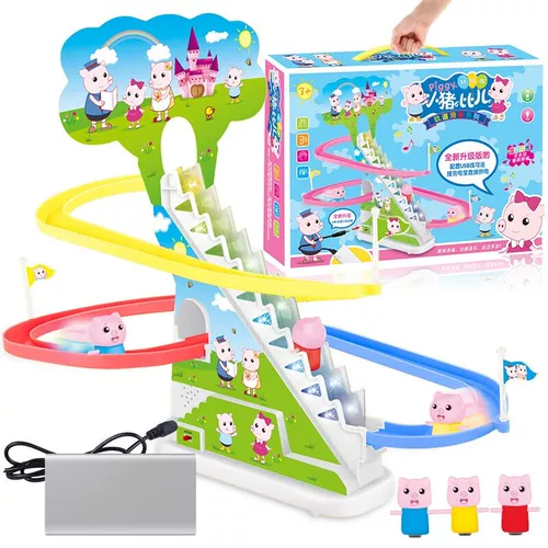 TikTok, автоматическое метро, электрическая горка, конструктор, игрушка с рельсами