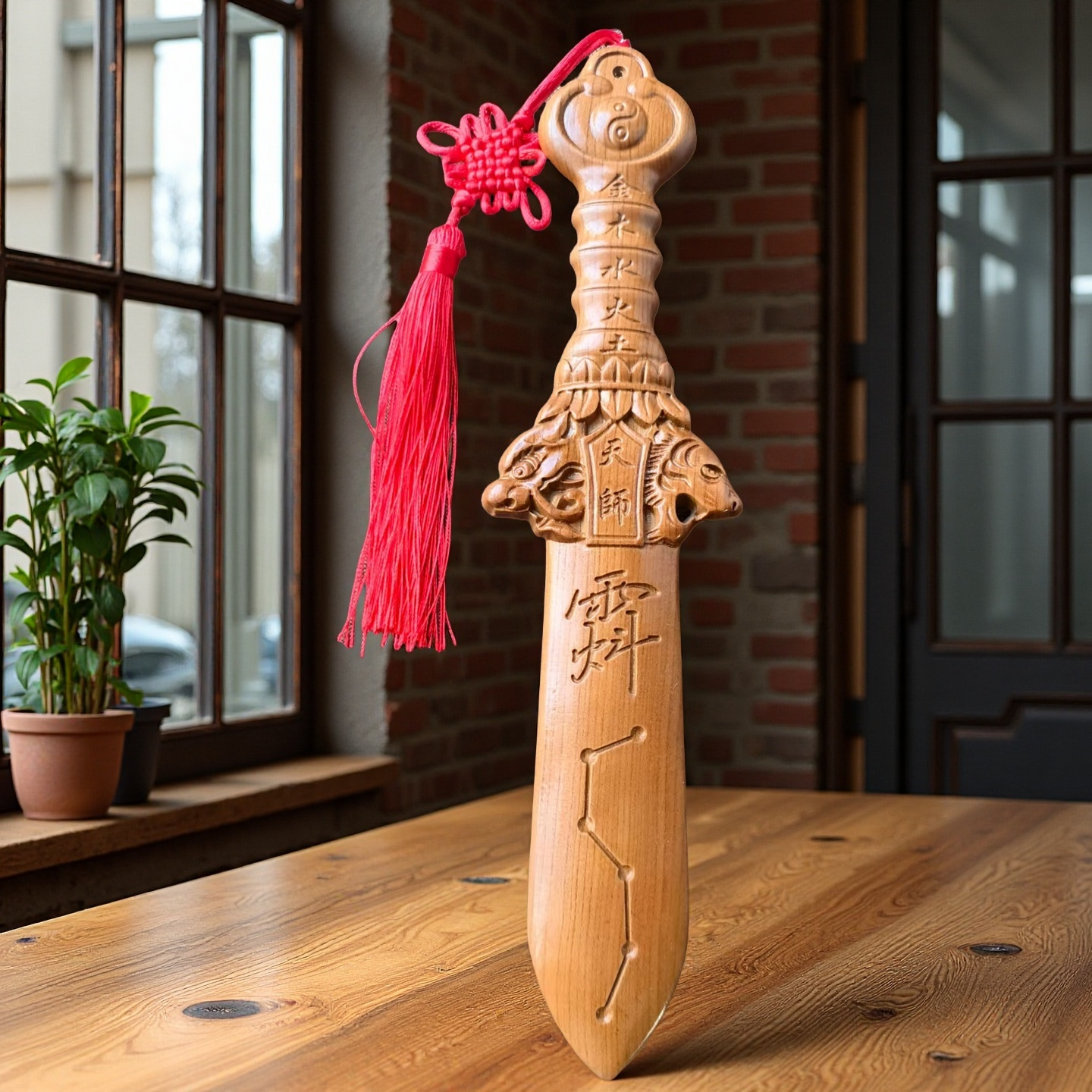 桃木天师龙虎剑挂件剑来宝剑紫微讳成人七星剑儿童随身手工桃木,淘宝优惠券,粉丝福利购,淘宝优惠卷