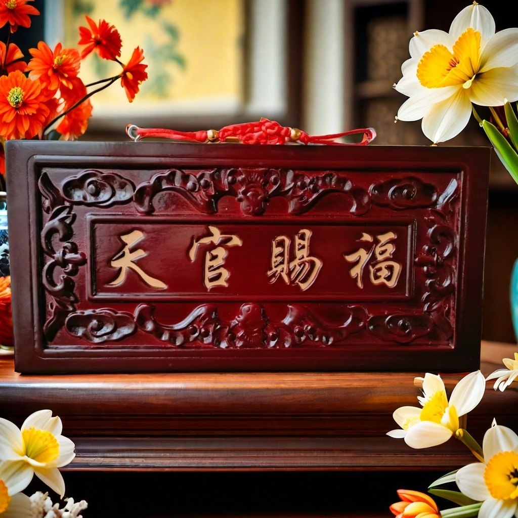 大尺寸天然桃木天官赐福牌匾门对门木雕大挂件门牌装饰摆件中式,淘宝优惠券,粉丝福利购,淘宝优惠卷