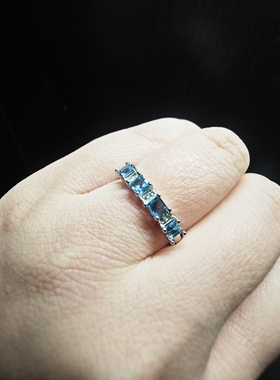 天然水晶戒指女款单圈时尚个性简约百搭饰品礼物送女友闺蜜