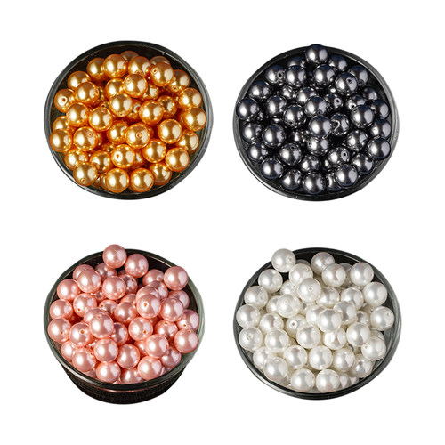 天然珍珠贝珠散珠子贝壳白色diy饰品手串毛衣链手链编织项链配件 - 图3