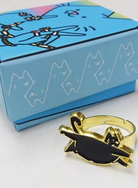 现货leonkarssen飞翔镭射戒指