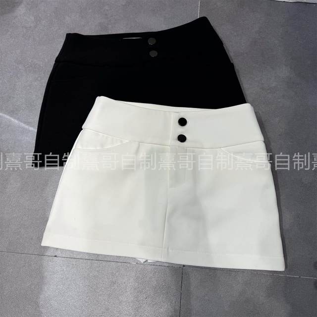 Early autumn new solid color high-waist slim suit skirt for women with versatile sexy hip skirt Korean short skirt trendy