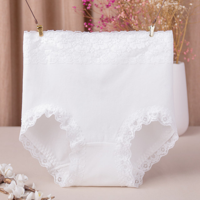 Pure cotton high waist girl hip lifting underwear for women