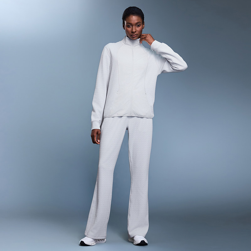 运动外套女秋华夫格立领宽松休闲开衫瑜伽上衣夹克健身服,淘宝优惠券,粉丝福利购,淘宝优惠卷