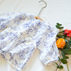 60 pure cotton fabric imported from Japan, light and breathable summer home fabric printing French tree handmade fabric
