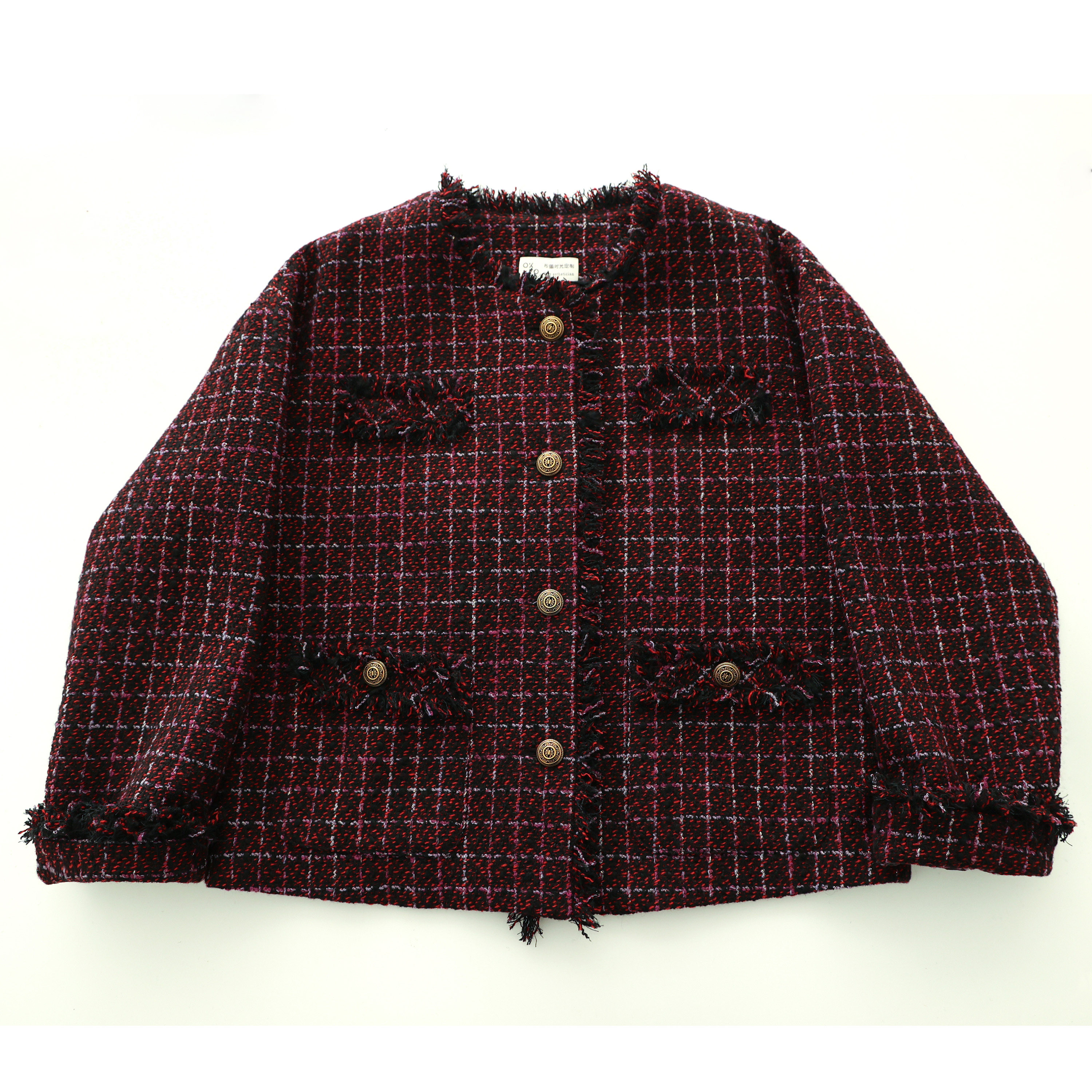 落肩短款小香风外套纸样1:1布懂时光自主打版缝纫自主研发BD-506,淘宝优惠券,粉丝福利购,淘宝优惠卷