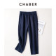 CHABER Silk Linen ຂາສັ້ນ Harem Pants