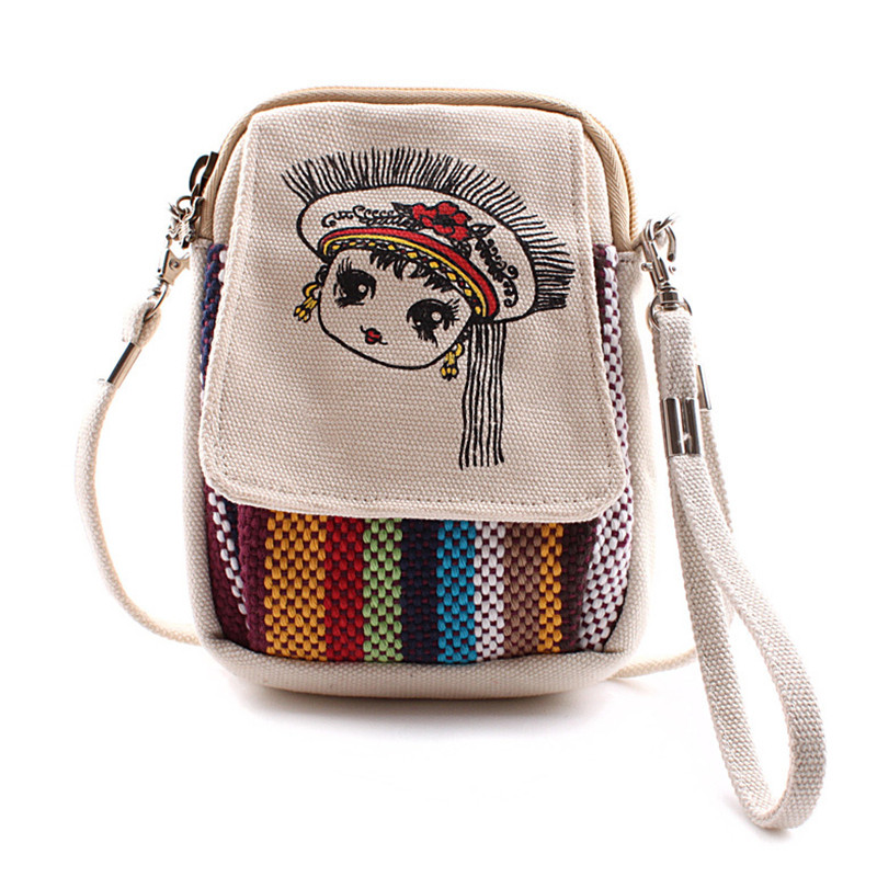 单肩斜挎装放手机包女新款迷你可爱小包包钥匙