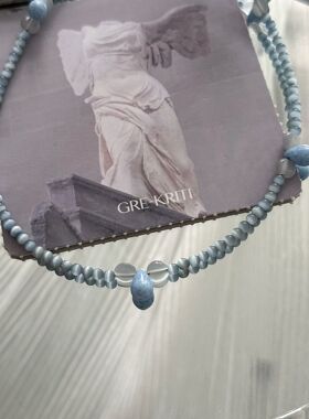 小米珠短款锁骨项链颈链颈饰品