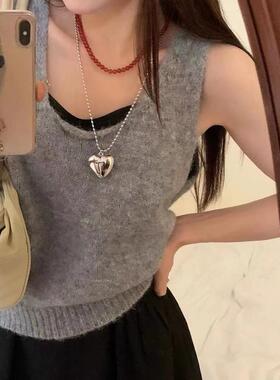 爱心长项链桃心吊坠毛衣链